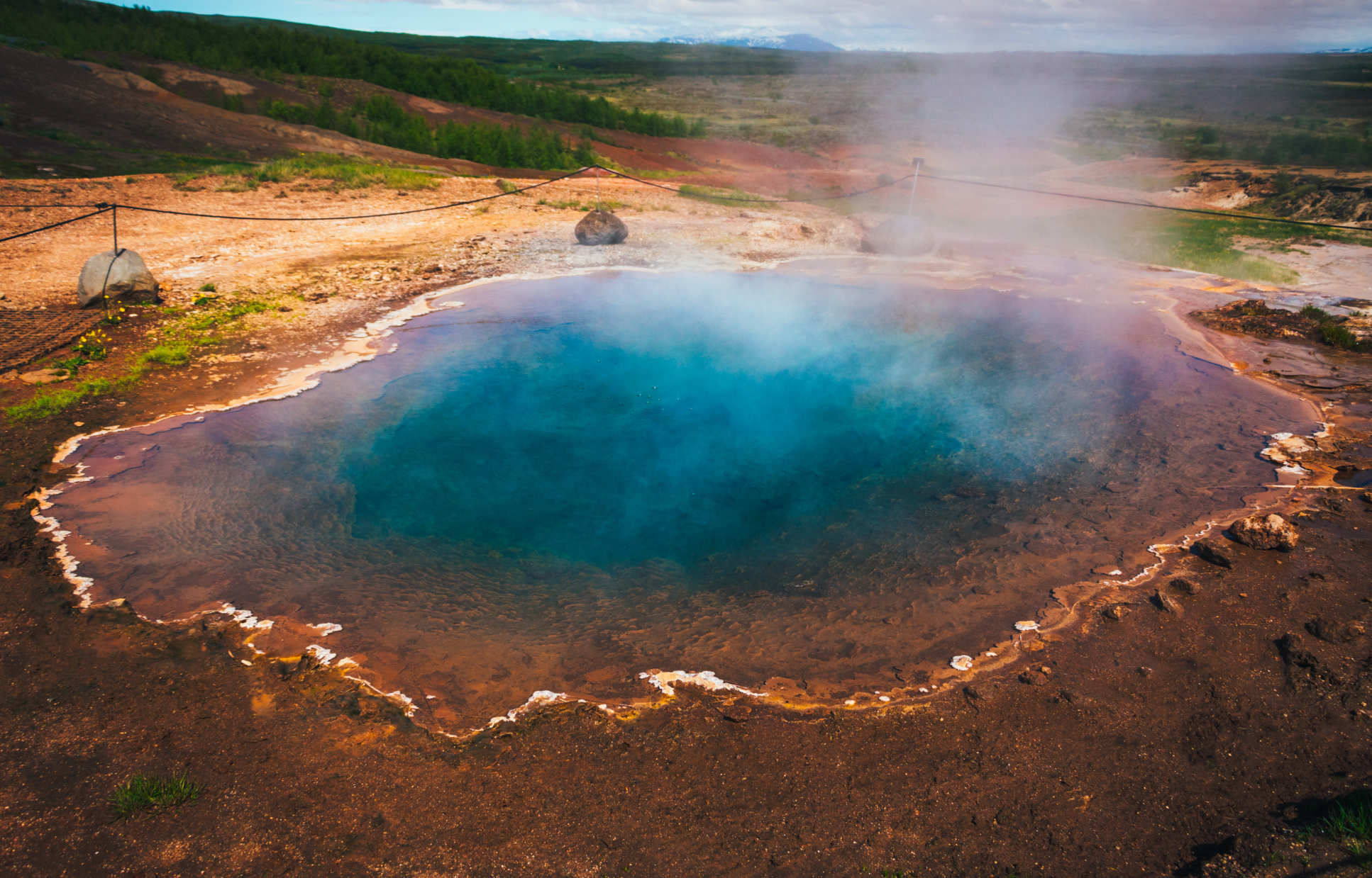 A natural hot spring