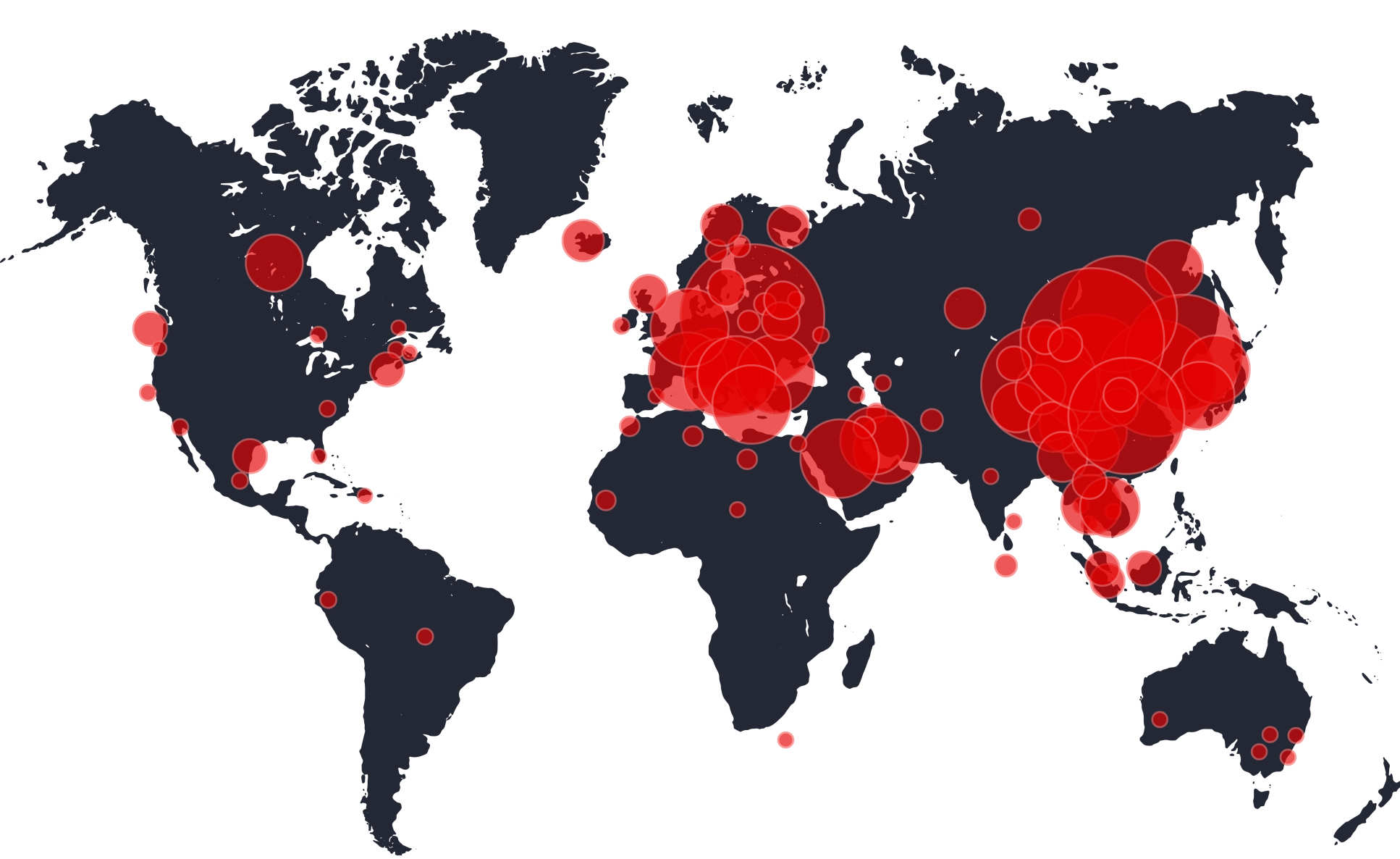 Coronavirus map