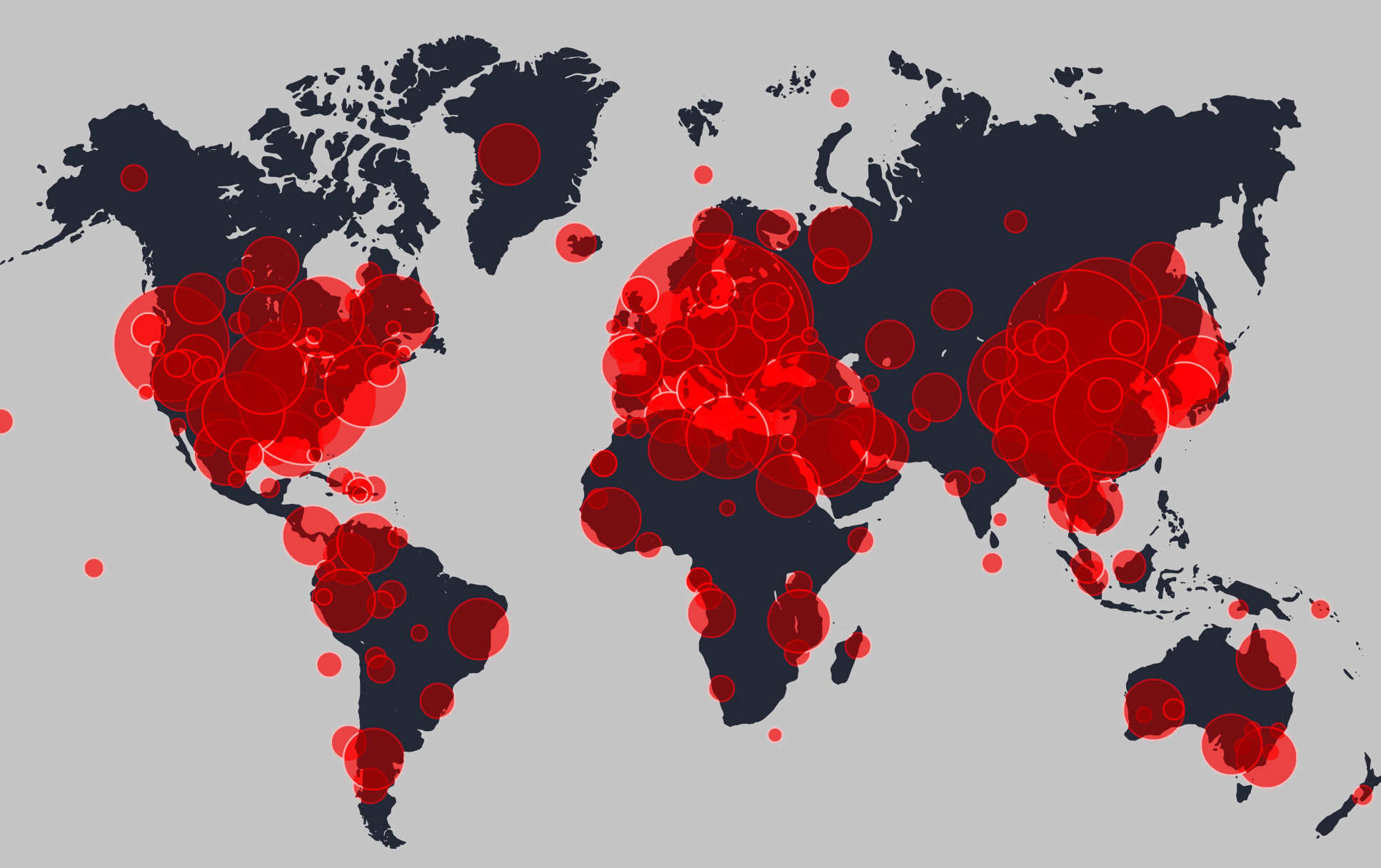 Coronavirus map