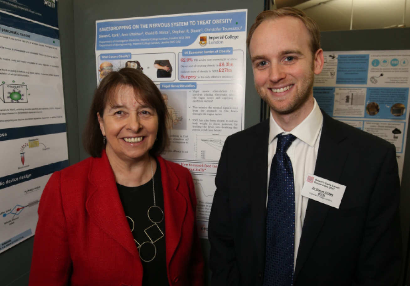 Dr Simon Cork with Teresa Pearce MP