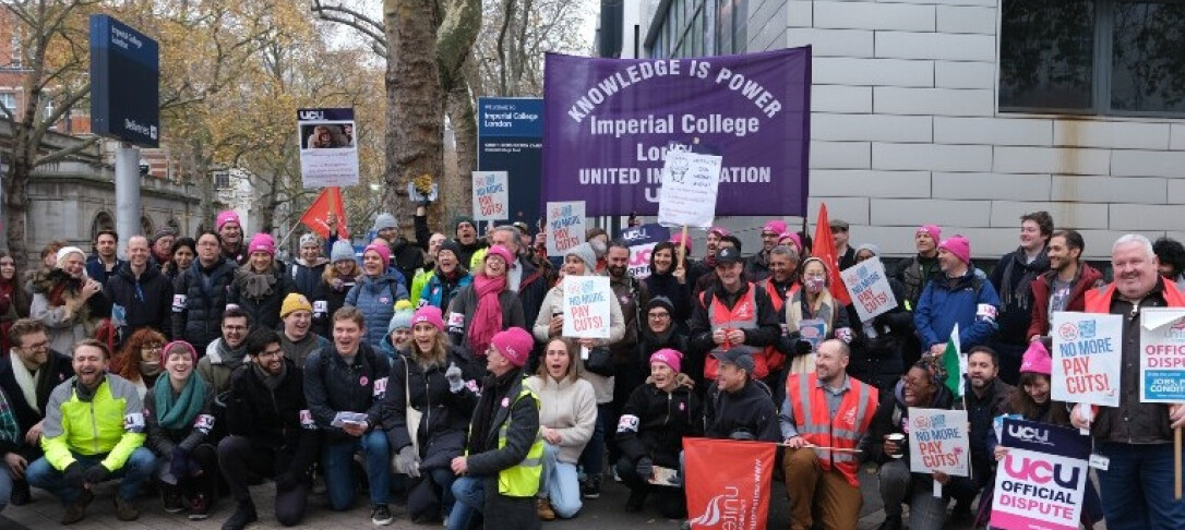 Staff at imperial on strike in November 2022