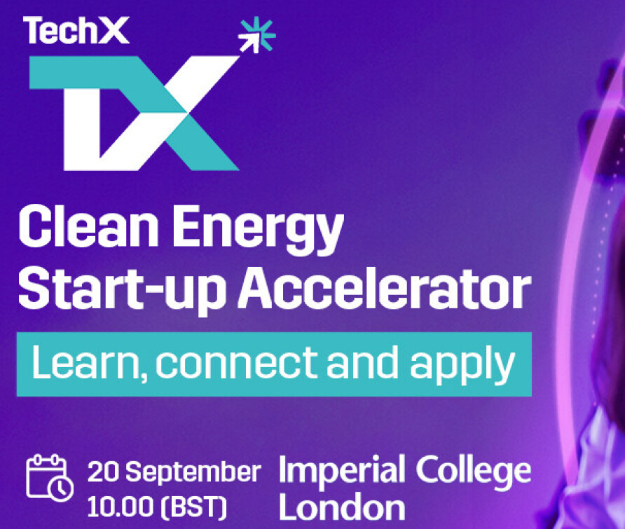 Tech X TX - Clean Energy Startup Accelerator. Learn, connect and apply
