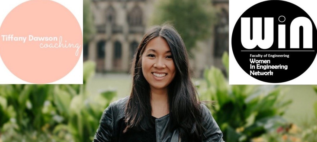 Tiffany Dawson and logos for Tiffany Dawson and Women in Engineering network