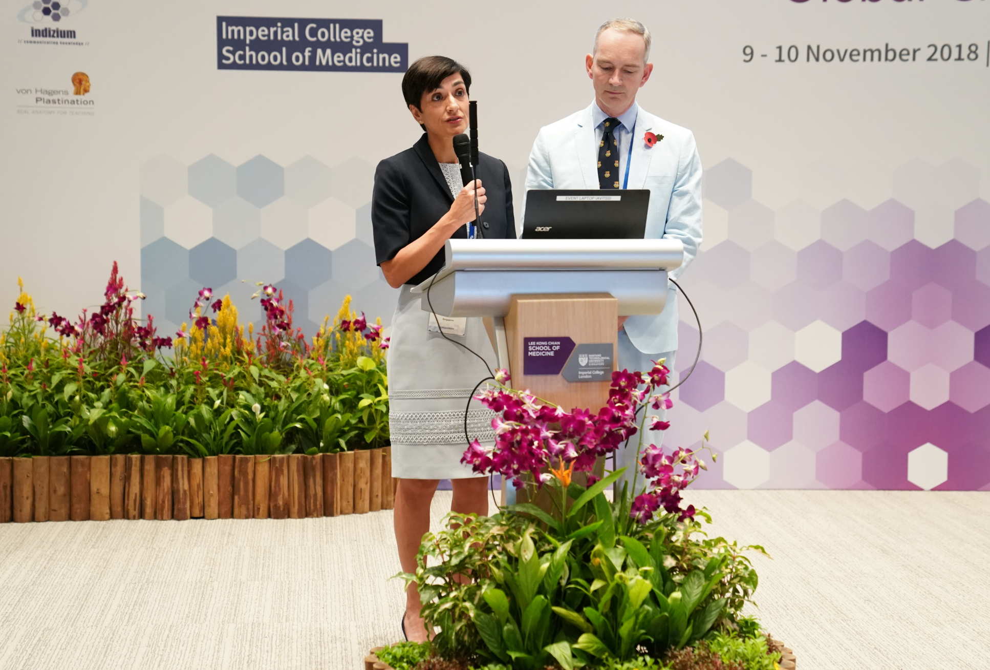 Professor Naomi Low-Beer and Martin Lupton