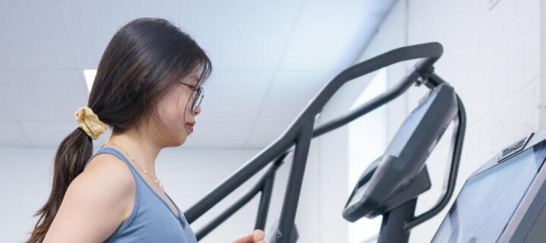 Woman on treadmill