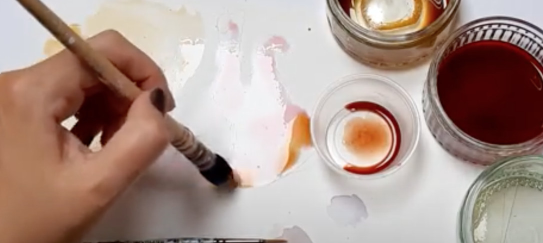 watercolour tea painting