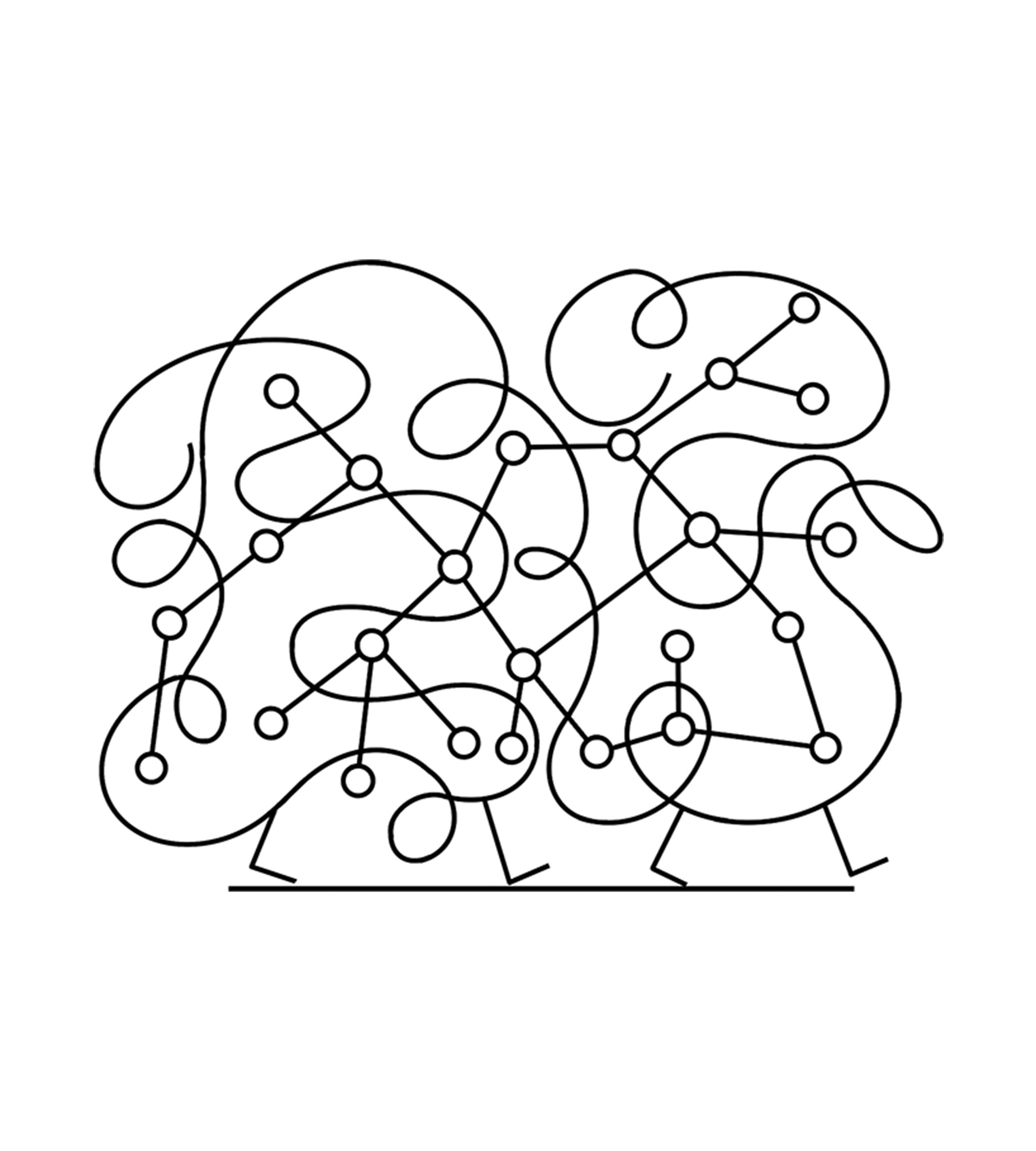 Illustration of mixture of lines