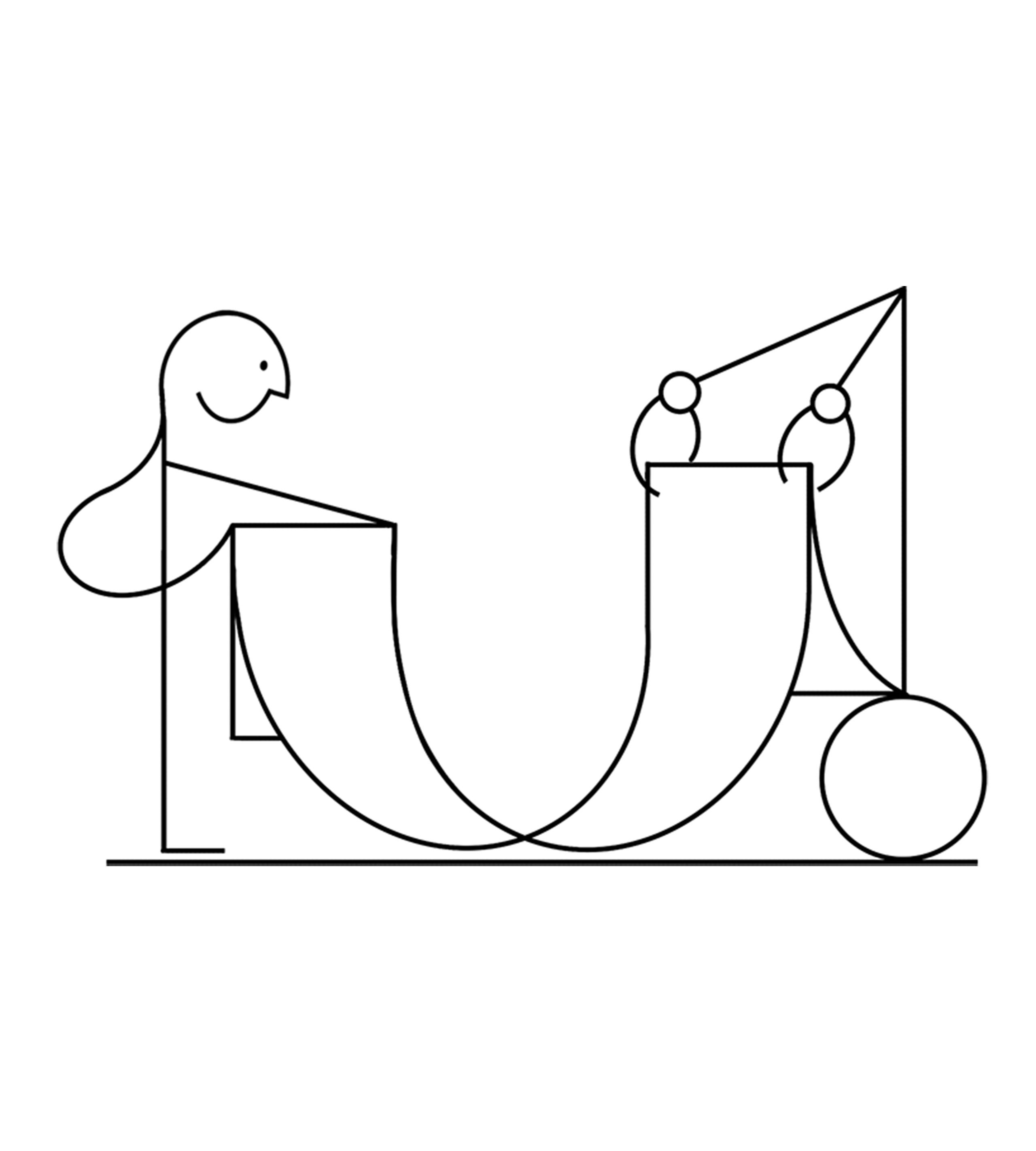 Illustration of person holding material