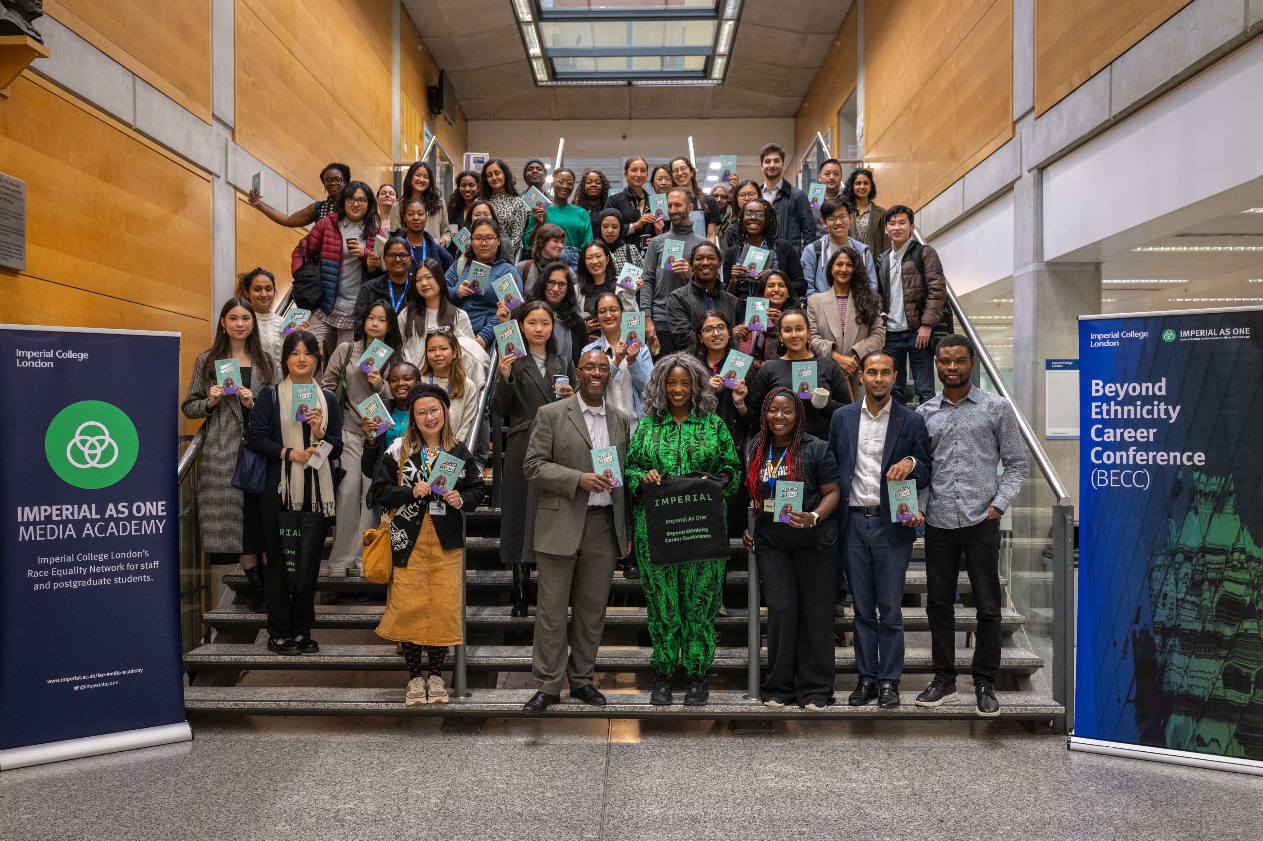  Beyond Ethnicity Career Conference (BECC) for Minority Ethnic staff and students had the theme “AI: Friend or Foe?”  Speakers included a keynote from Anne-Marie Imafidon 
