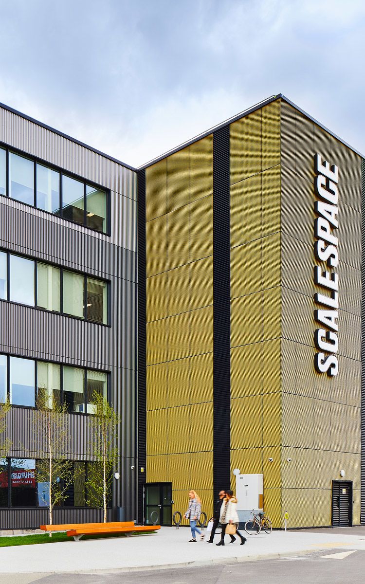 Exterior of modern building