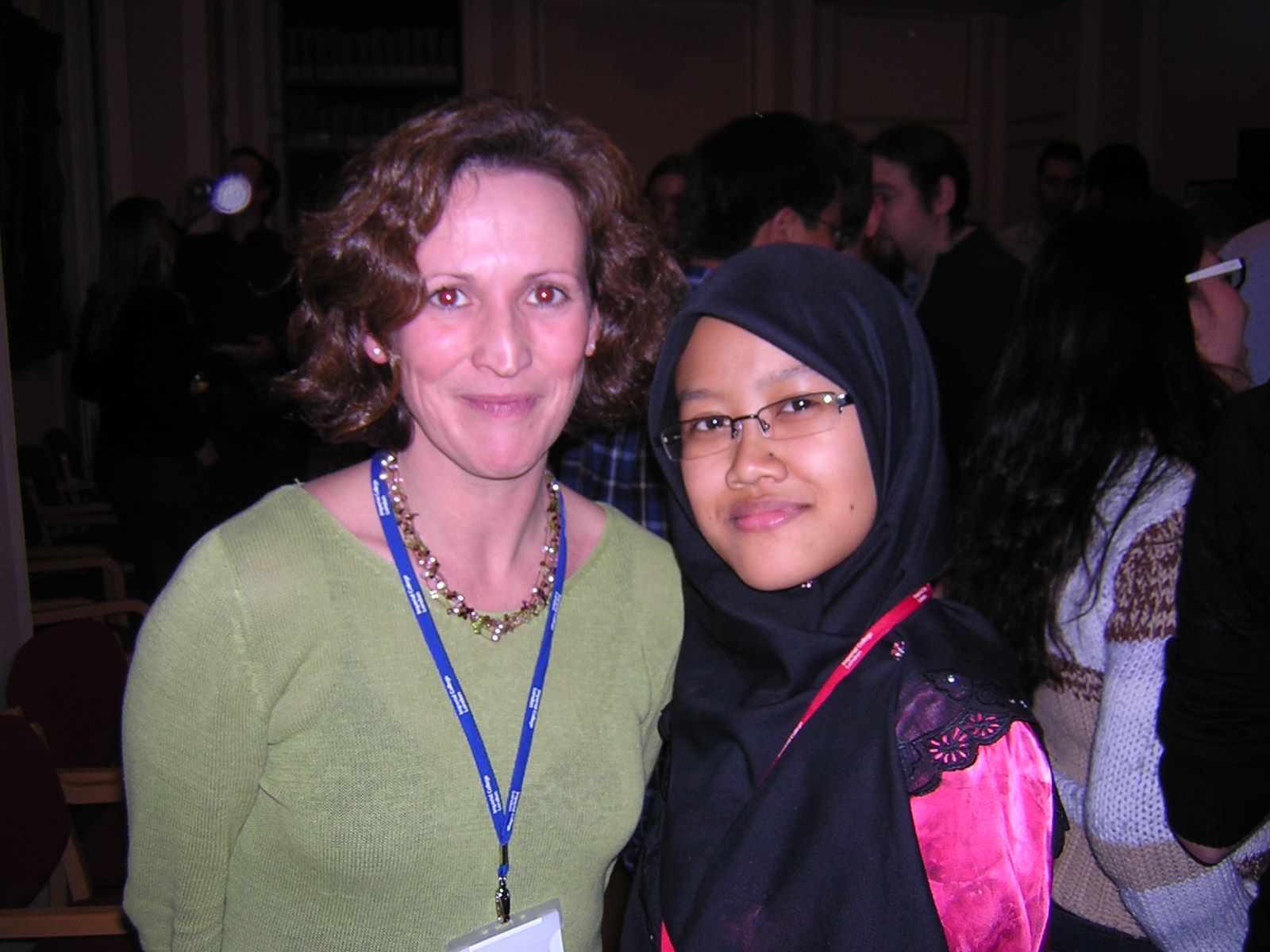 A photo of two women