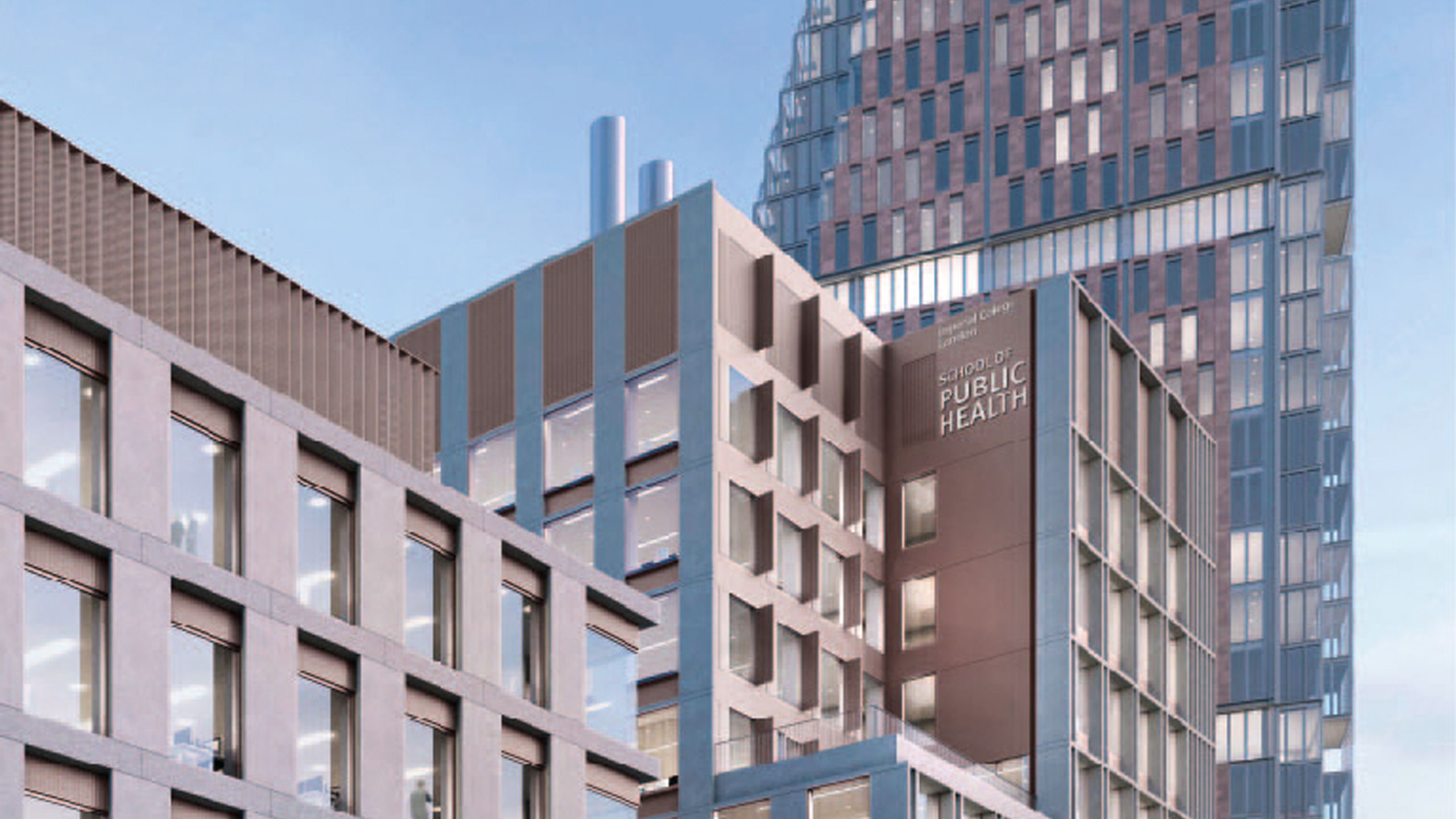 Architect's render of the School of Public Health building 