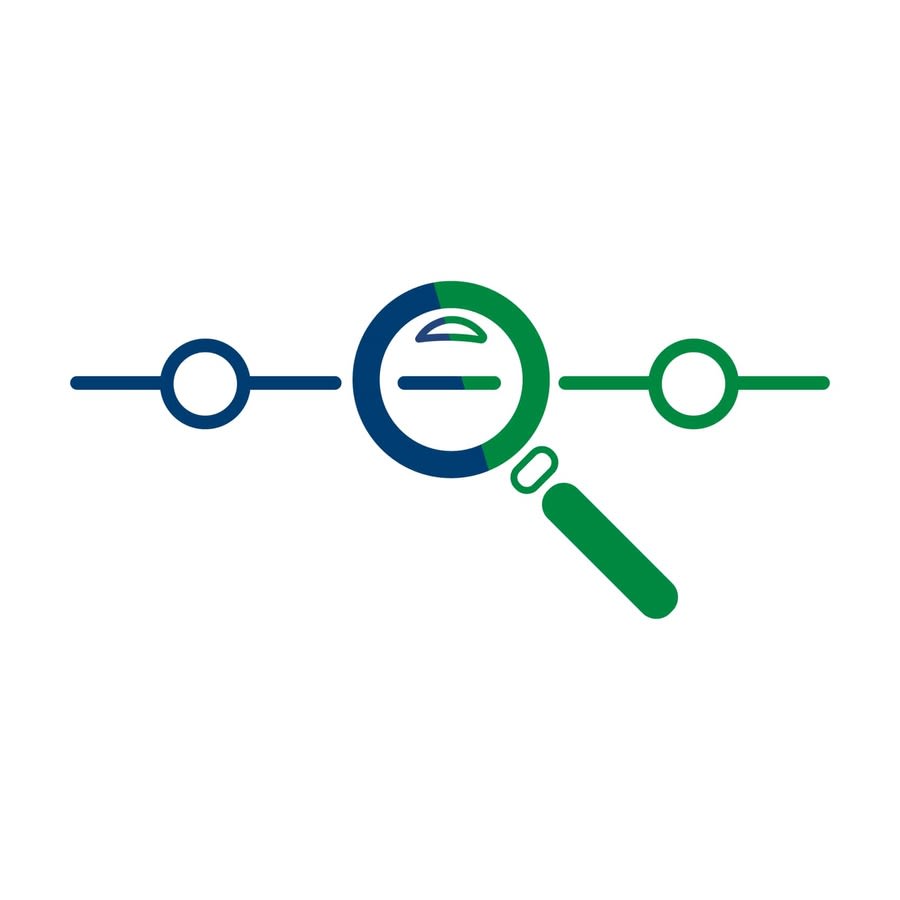 a magnifying glass and circles