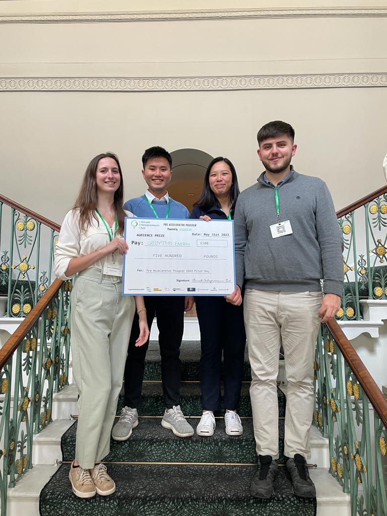 Felix with the Climate Entrepreneur Club