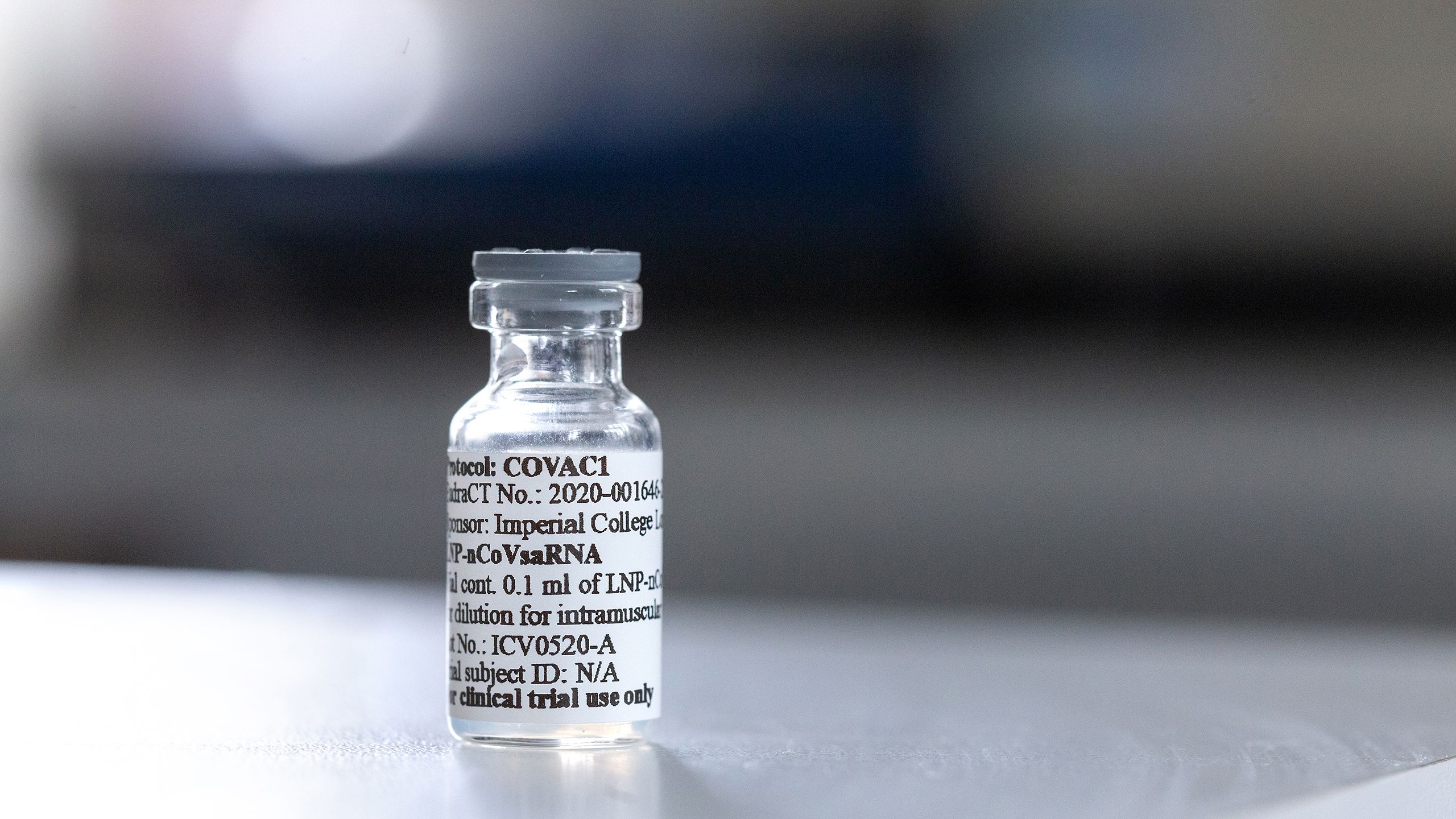 A vial of the Imperial vaccine
