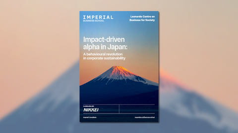 Report cover - impact-driven alpha in Japan