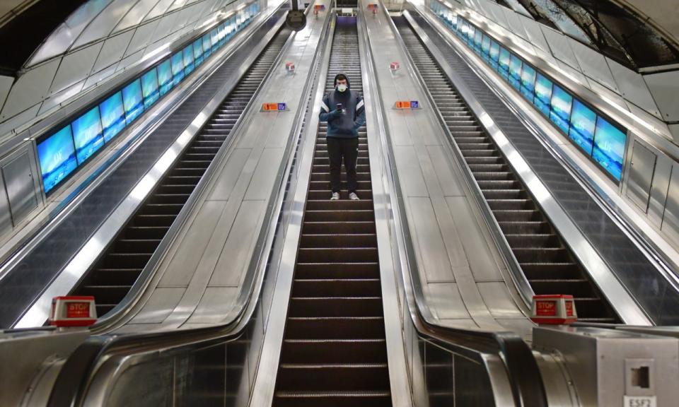 London Underground during COVID-19 lockdown
