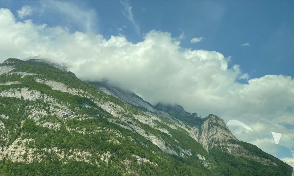 Mountains overlooking Davos, Switzerland