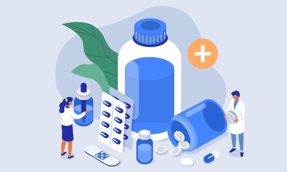 Pharmacy shop illustration