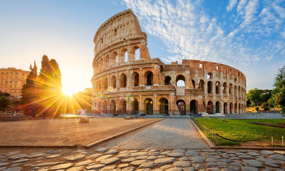 The city of Rome, Italy in the day