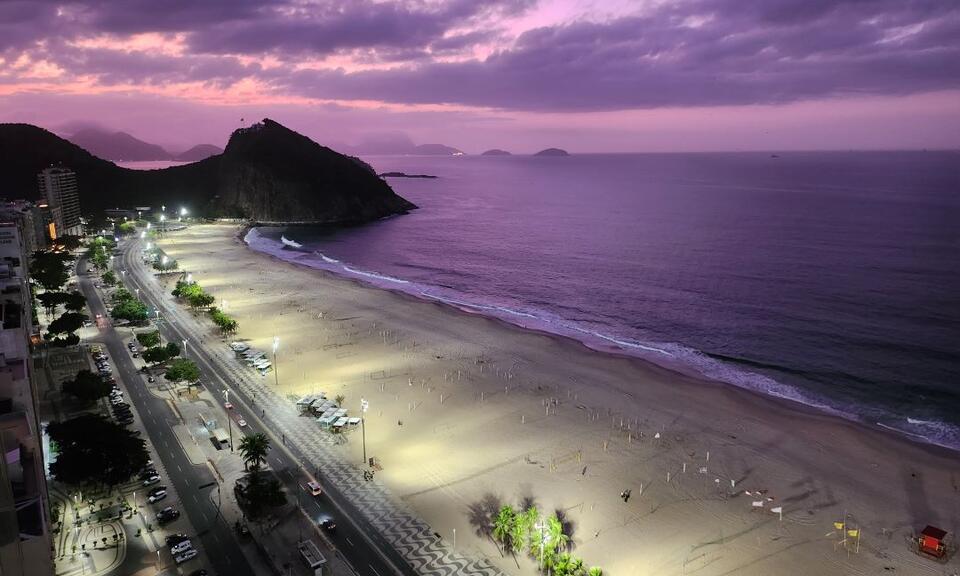 Copacabana Beach in Rio, Razil