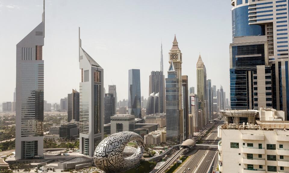 The city of Dubai, UAE in the day