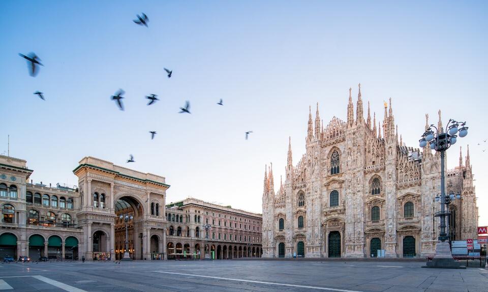 The city of Milan, Italy in the day time