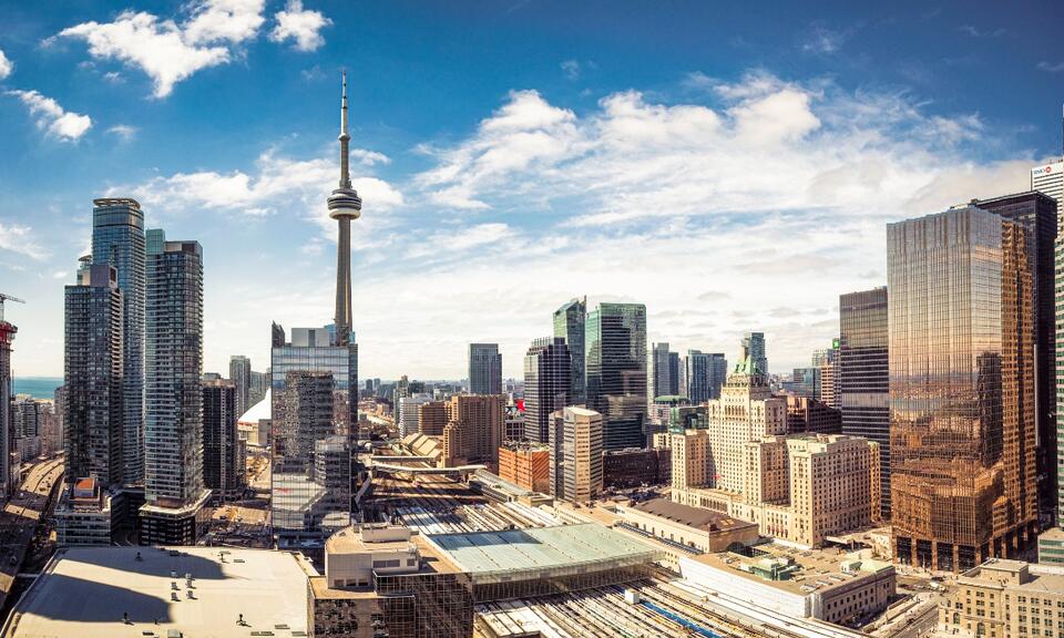 The city of Toronto, Canada in the day