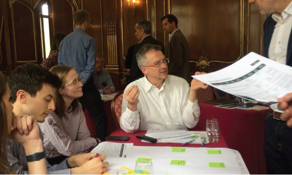 Livio Scalvini discussing plastics decarbonisation