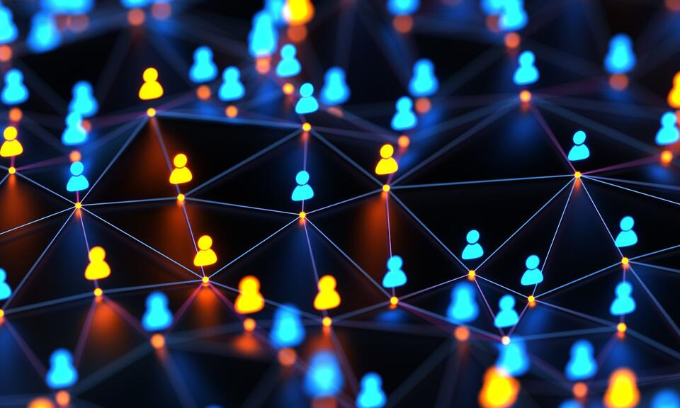 Network of icons