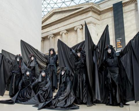 Extinction Rebellion protest at the British Museum