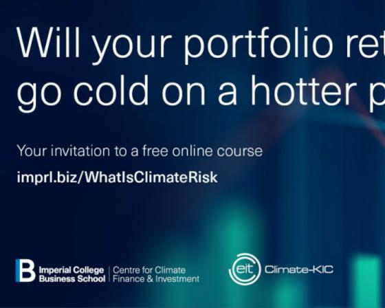 Online Climate risk course