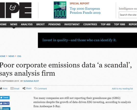 IPE poor corporate emissions
