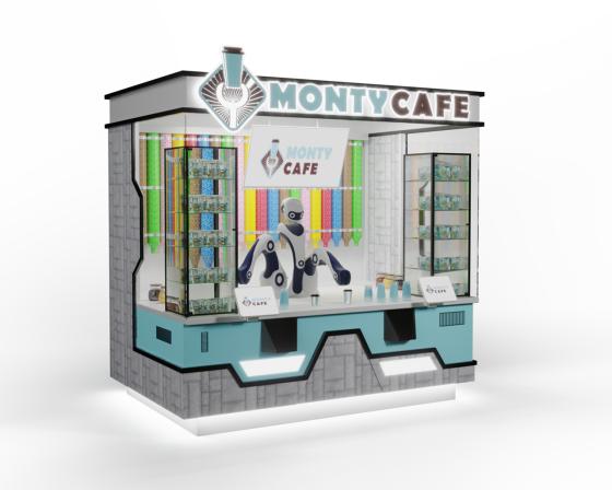 Image of a robot cafe