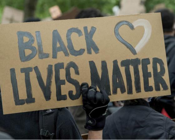 Black Lives Matter protest sign 