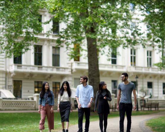 Students Walking