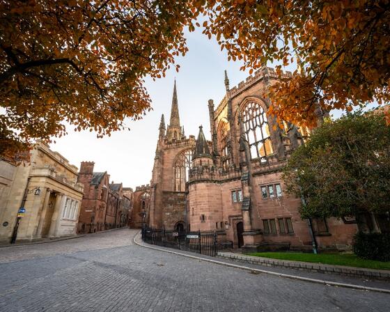 The city of Coventry, UK in the day