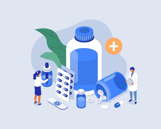 Pharmacy shop illustration