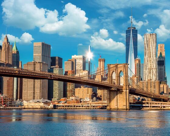 The city of New York City, USA in the day time