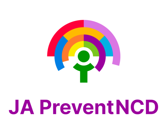 Rainbow logo of the JA PreventNCD project