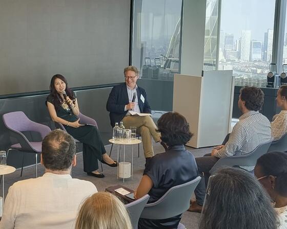 Abigail Ng and Rowan Douglas at London Climate Action Week