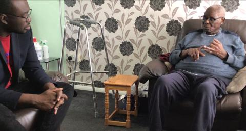 Alumnus Tola Makanjuola interviews his grandfather