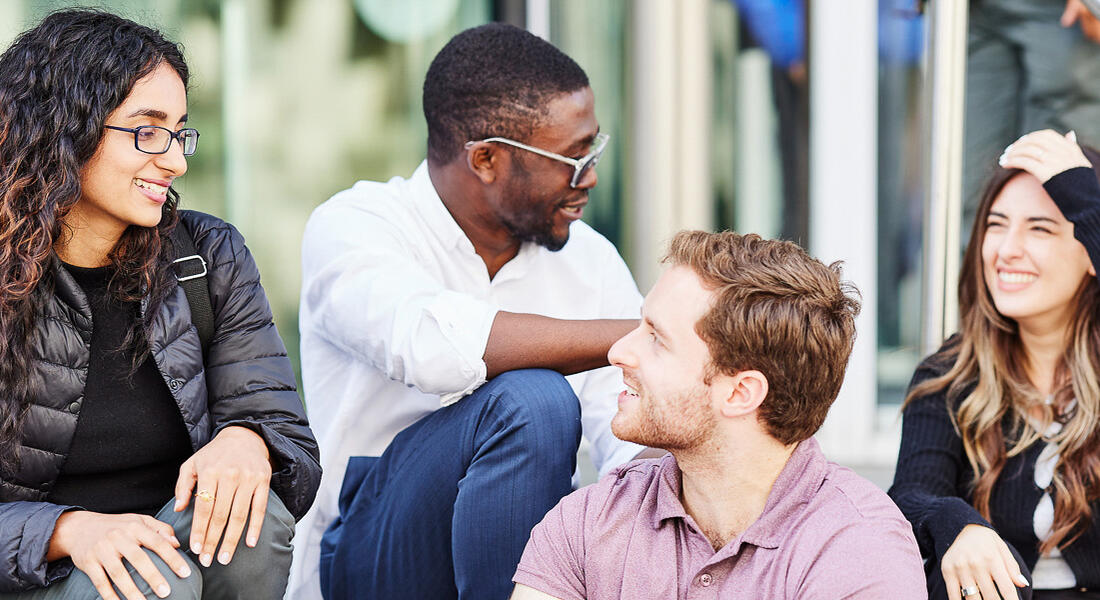 Students chatting