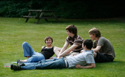 Students in Prince's Gardens