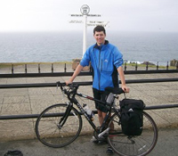 Day 13, finishing his journey at Land's End