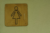 Women's toilet cubicle