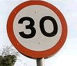 30mph sign
