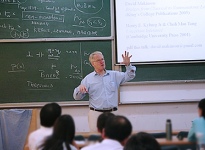 Professor David Clement Makinson lecturing