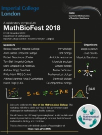 MathsBiofest 2018 poster