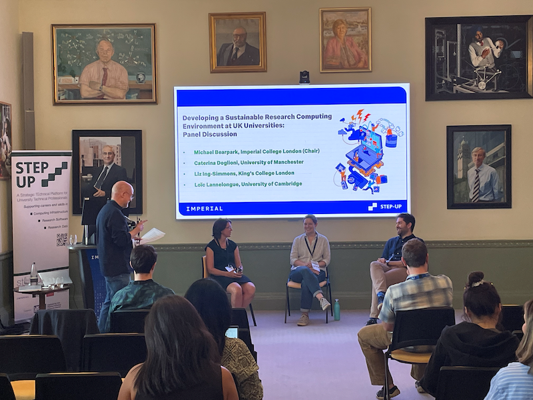 Closing panel discussion at the sustainable research computing event